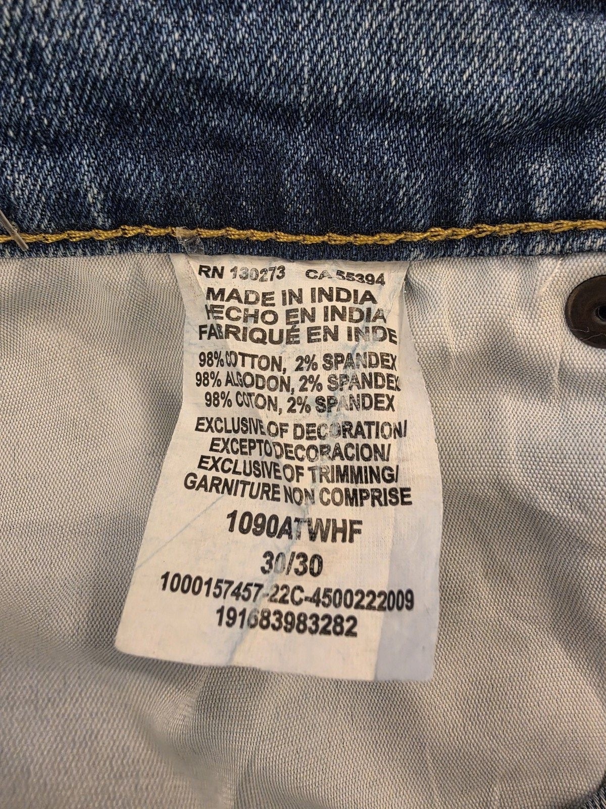 Wrangler Blue Athletic Fit Jeans 30 Waist 30 length image 9