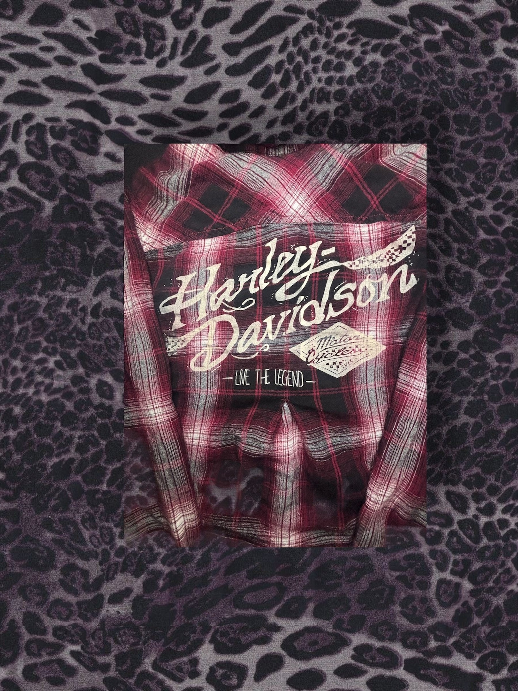 Harley Davidson Red & Black Flannel image 4