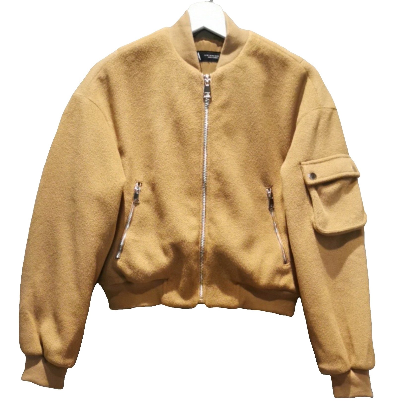 Zara Women's Camel Bomber Jacket XS