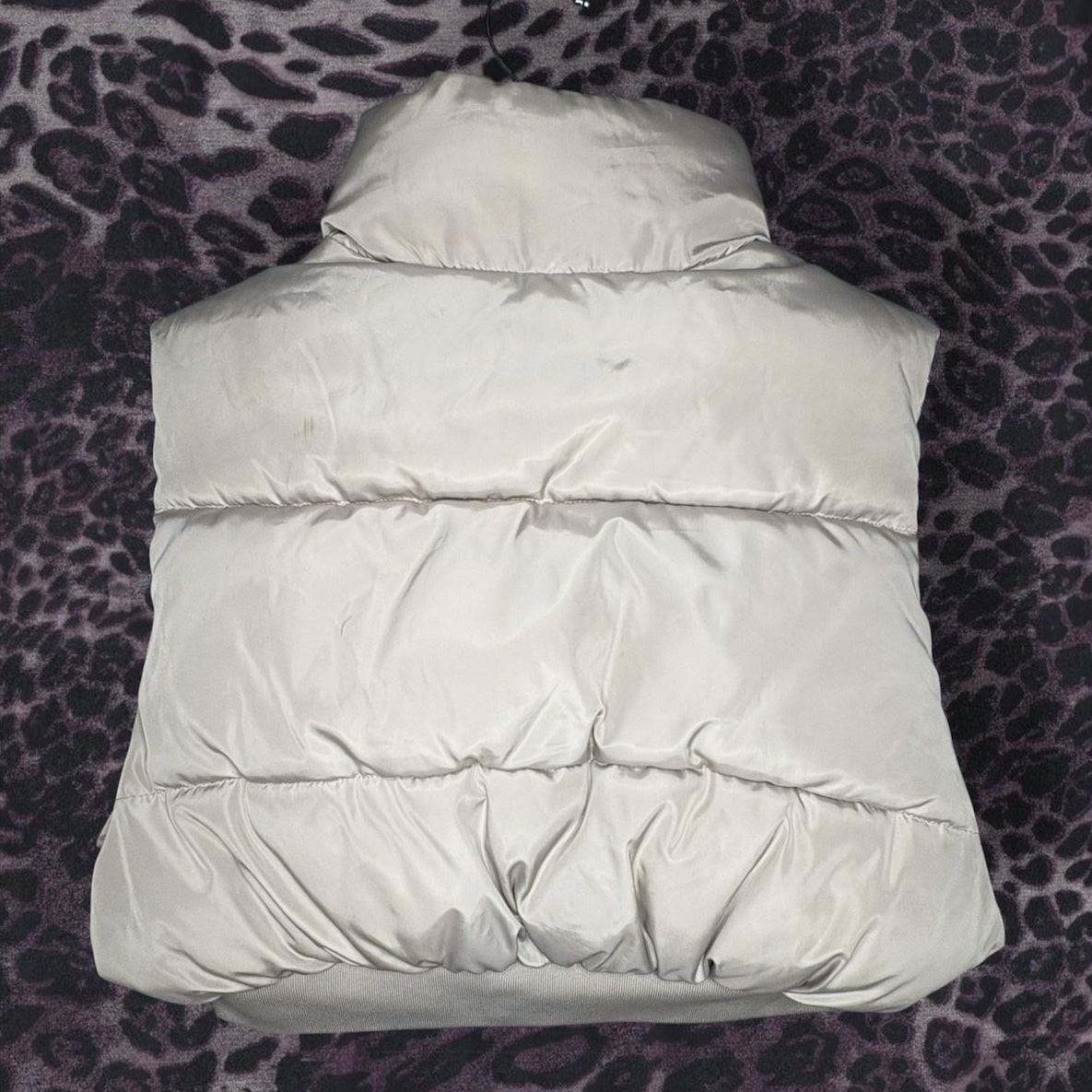 Mila & Tiff Beige Puffer Vest S/Women image 3