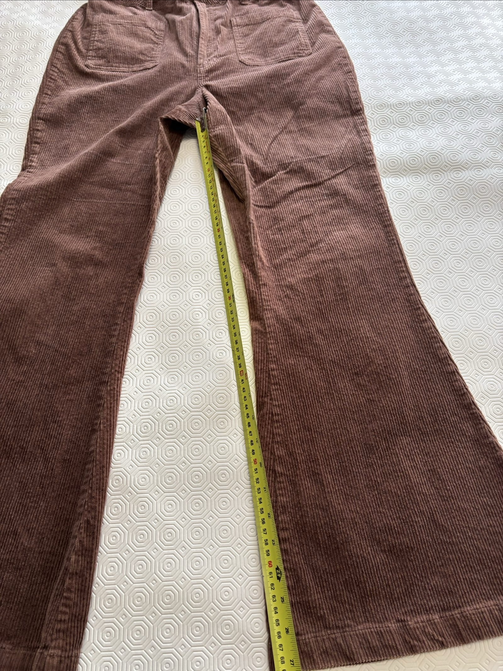 Lucy & yak flared Brown Corduroy Wide Leg Trousers 32 image 4