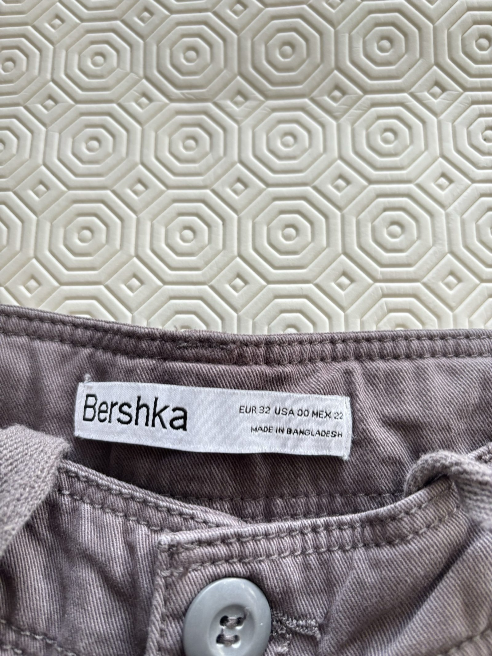 Bershka Grey Cargo Pants Medium Cotton Casual image 6