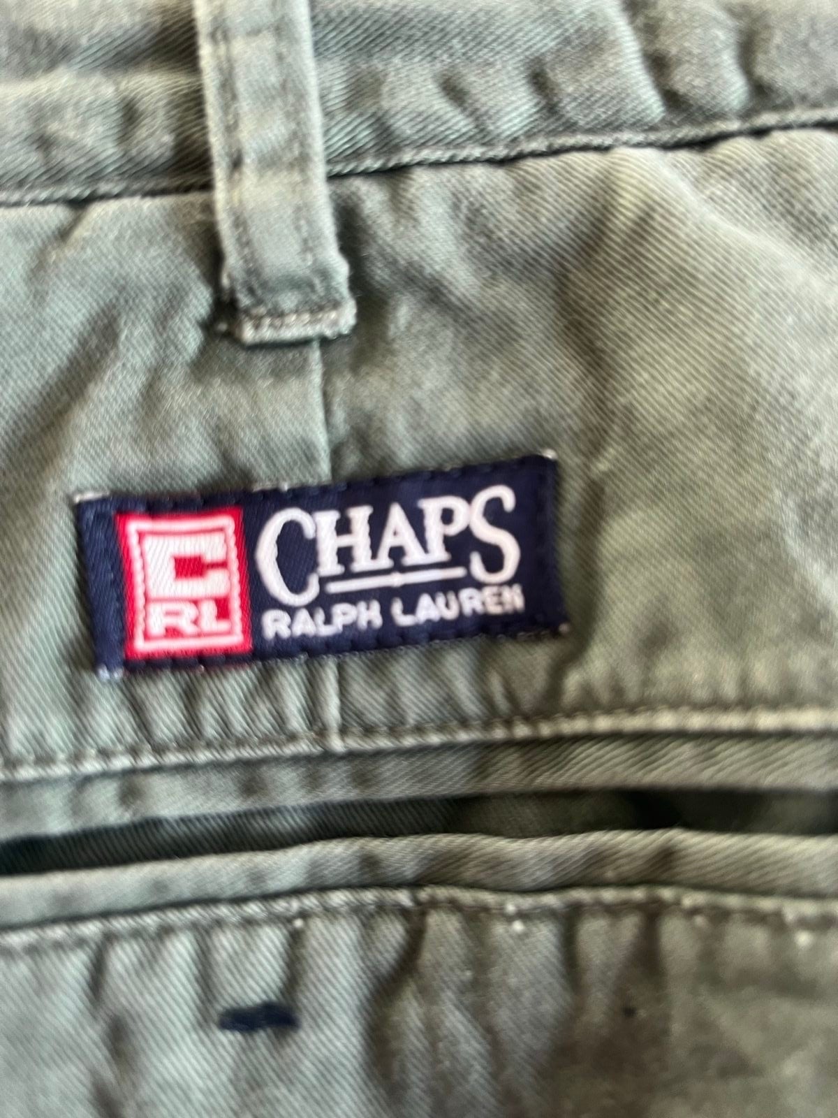 Chaps Ralph Lauren Green Cotton Shorts 38 image 6