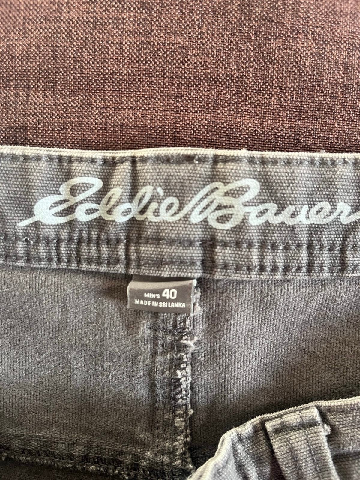 Eddie Bauer Men's Grey Cotton Shorts Size 40 Relaxed Fit image 5