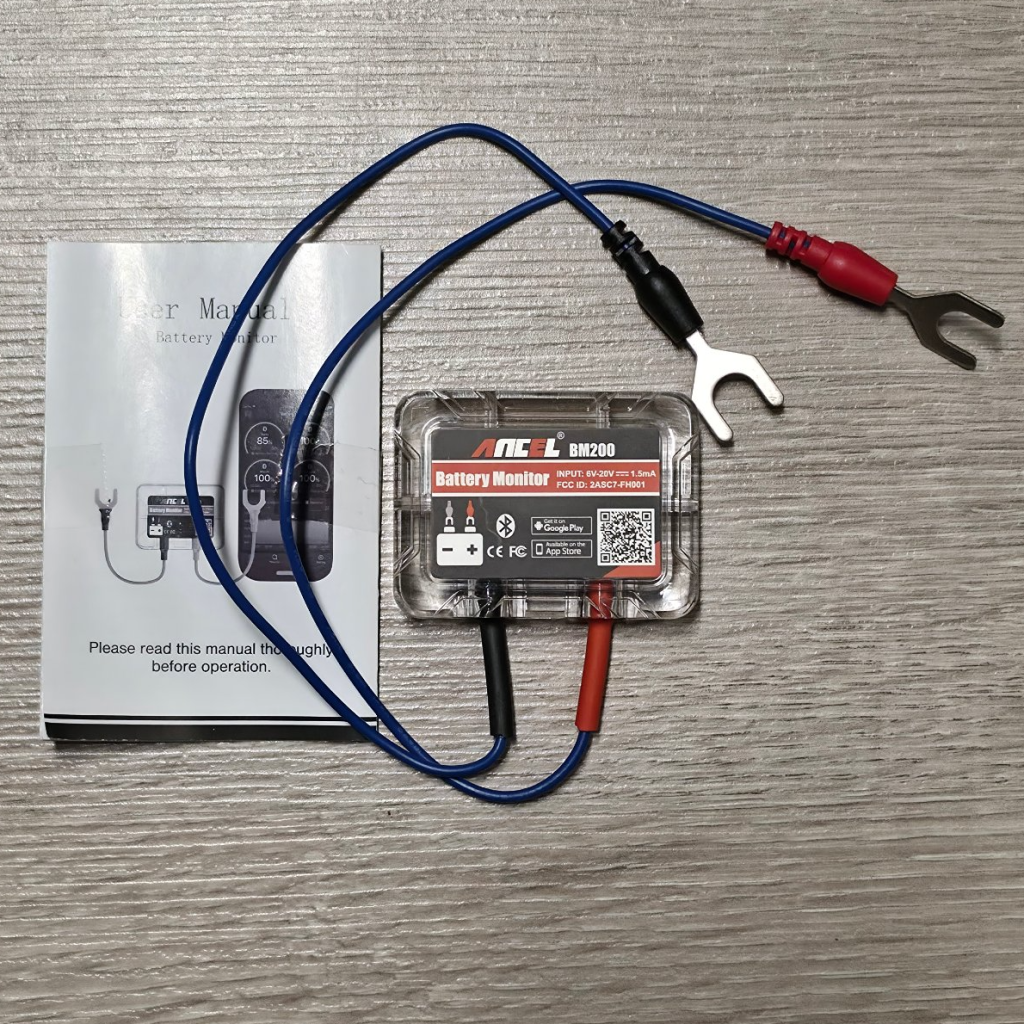 Ancel BM200 Bluetooth Batterie Monitor 6-20V mit Anleitung