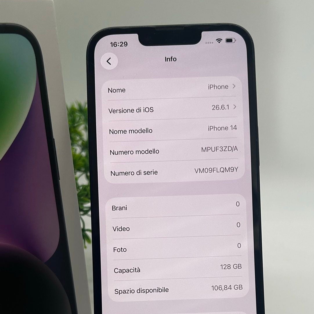 Apple iPhone 14 128GB Nero – Tutto Originale + Scatola e Cavo –Ottime Condizioni image 3