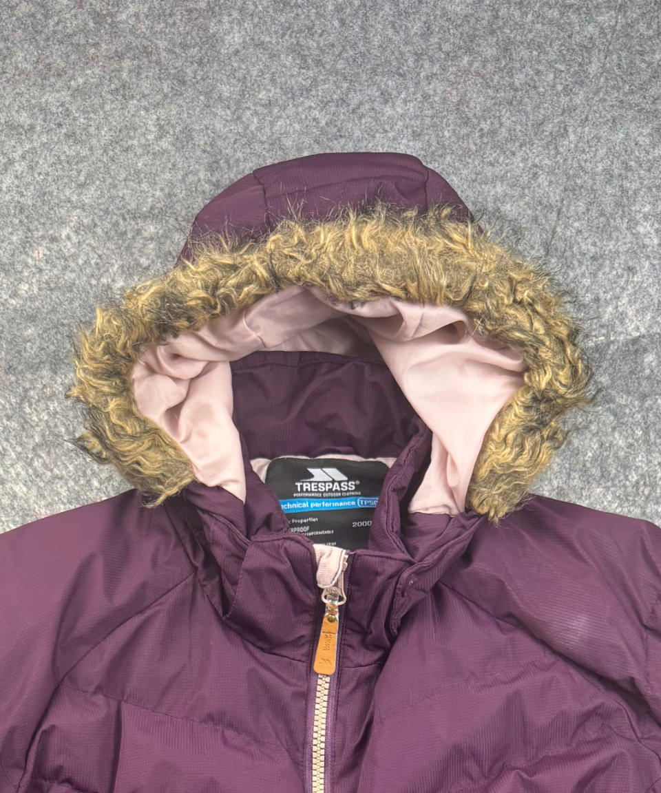 Trespass Plum Padded Hooded Coat Women’s XL Waterproof 2000mm image 6