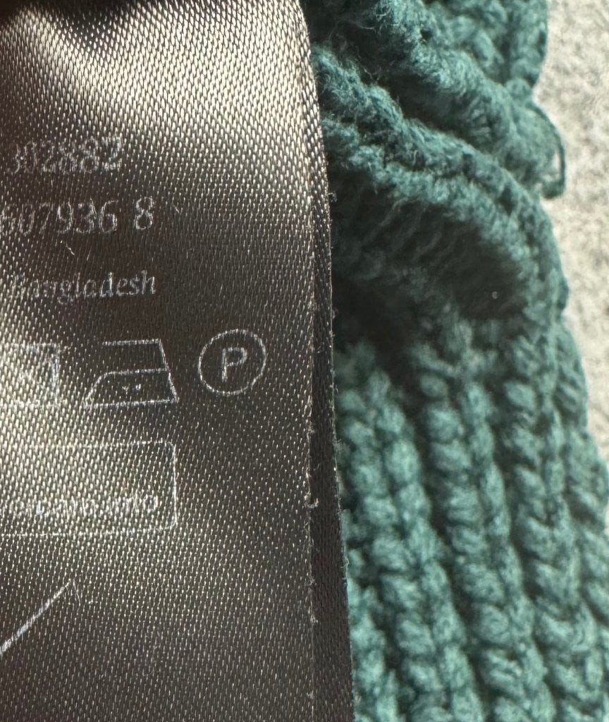 Monki Forest Green Rib Knit Crop Jumper Women’s M image 10