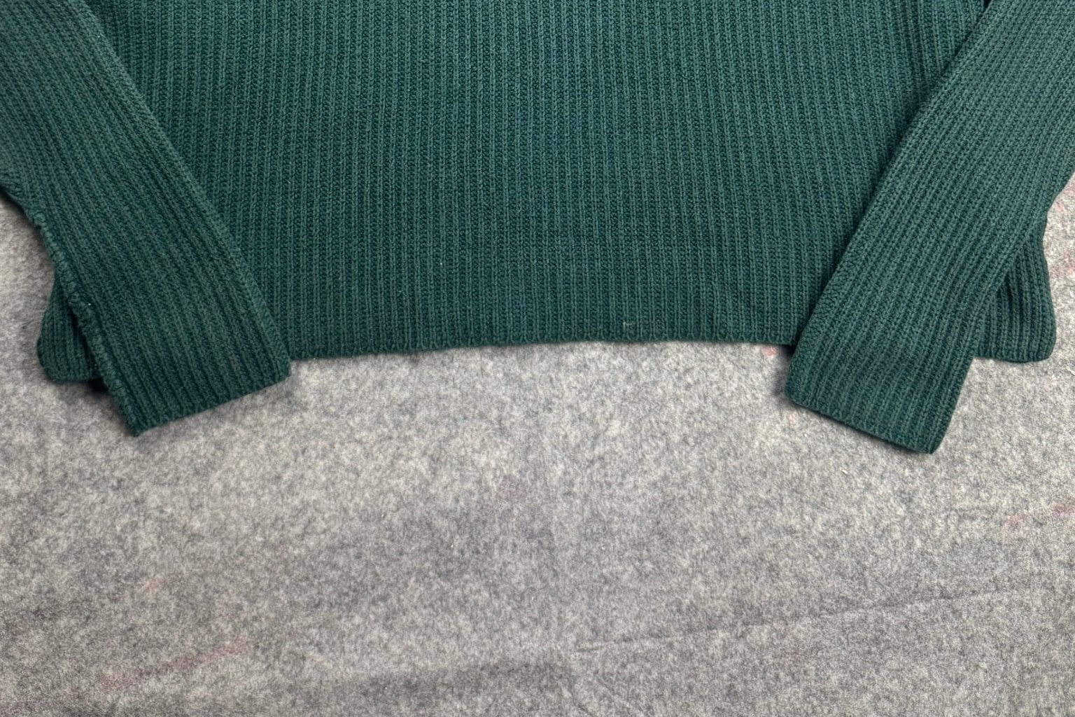 Monki Forest Green Rib Knit Crop Jumper Women’s M image 7