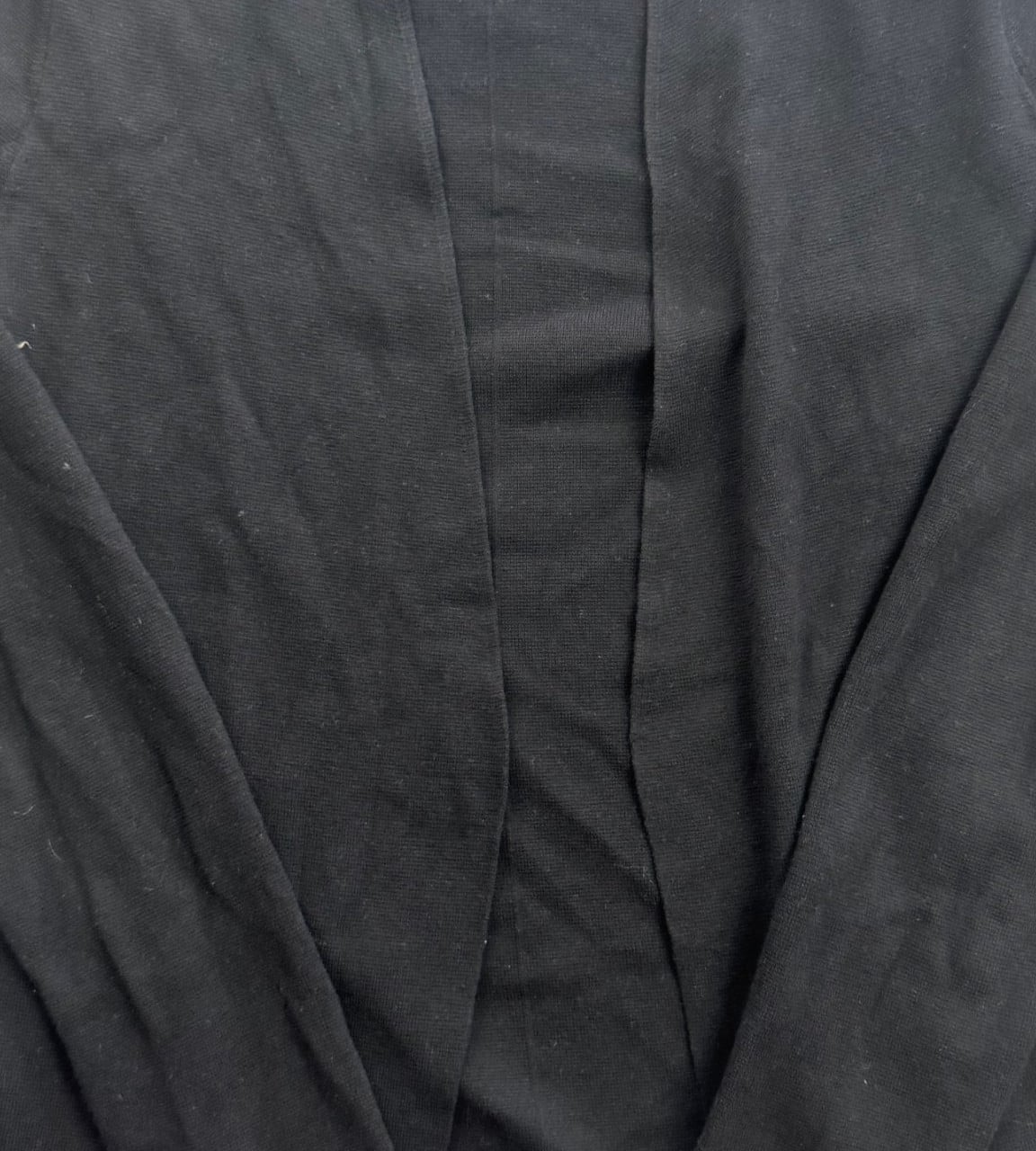 Jigsaw Black Open Front Knit Cardigan XS Viscose Blend image 7