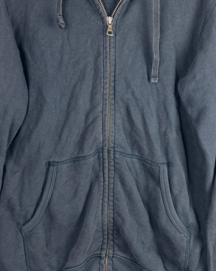 Uniqlo Navy Lightweight Zip Hoodie Size S Cotton Blend image 8