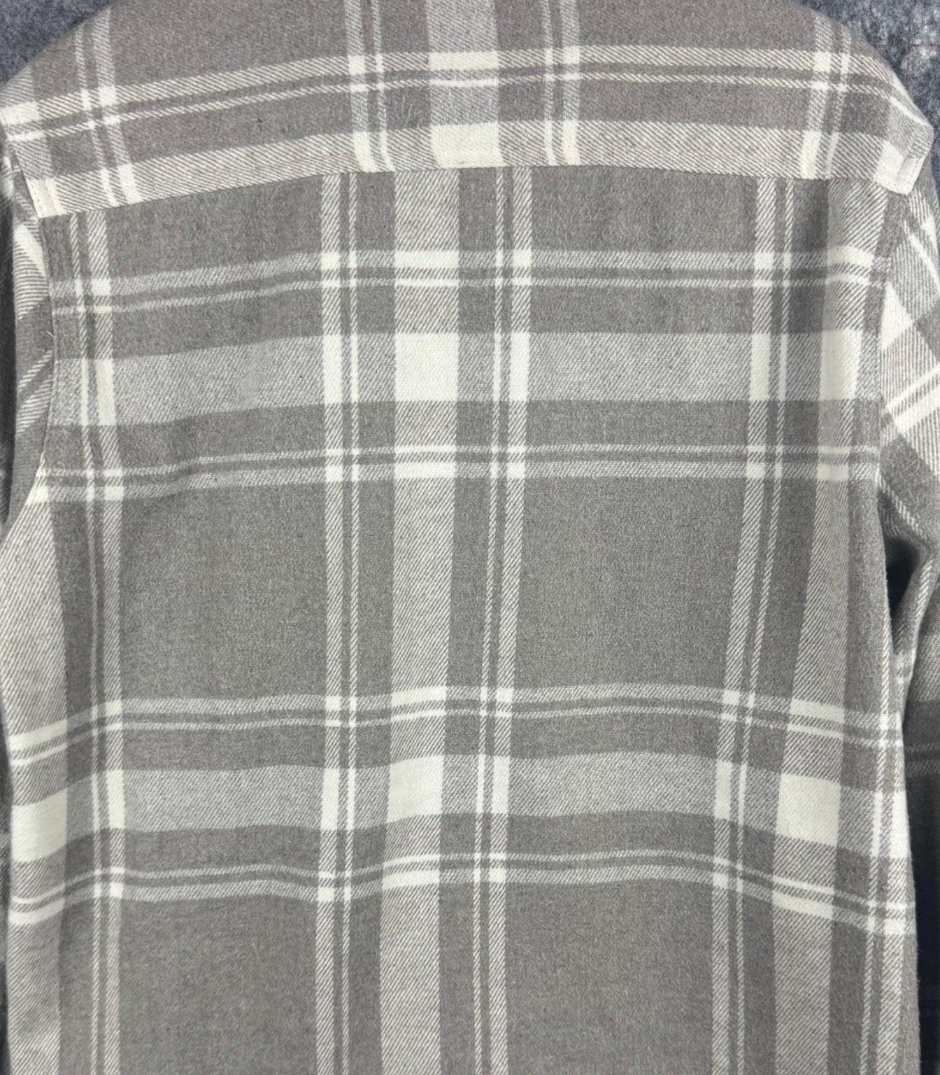 Springfield Grey & White Check Overshirt Large Regular Fit image 9