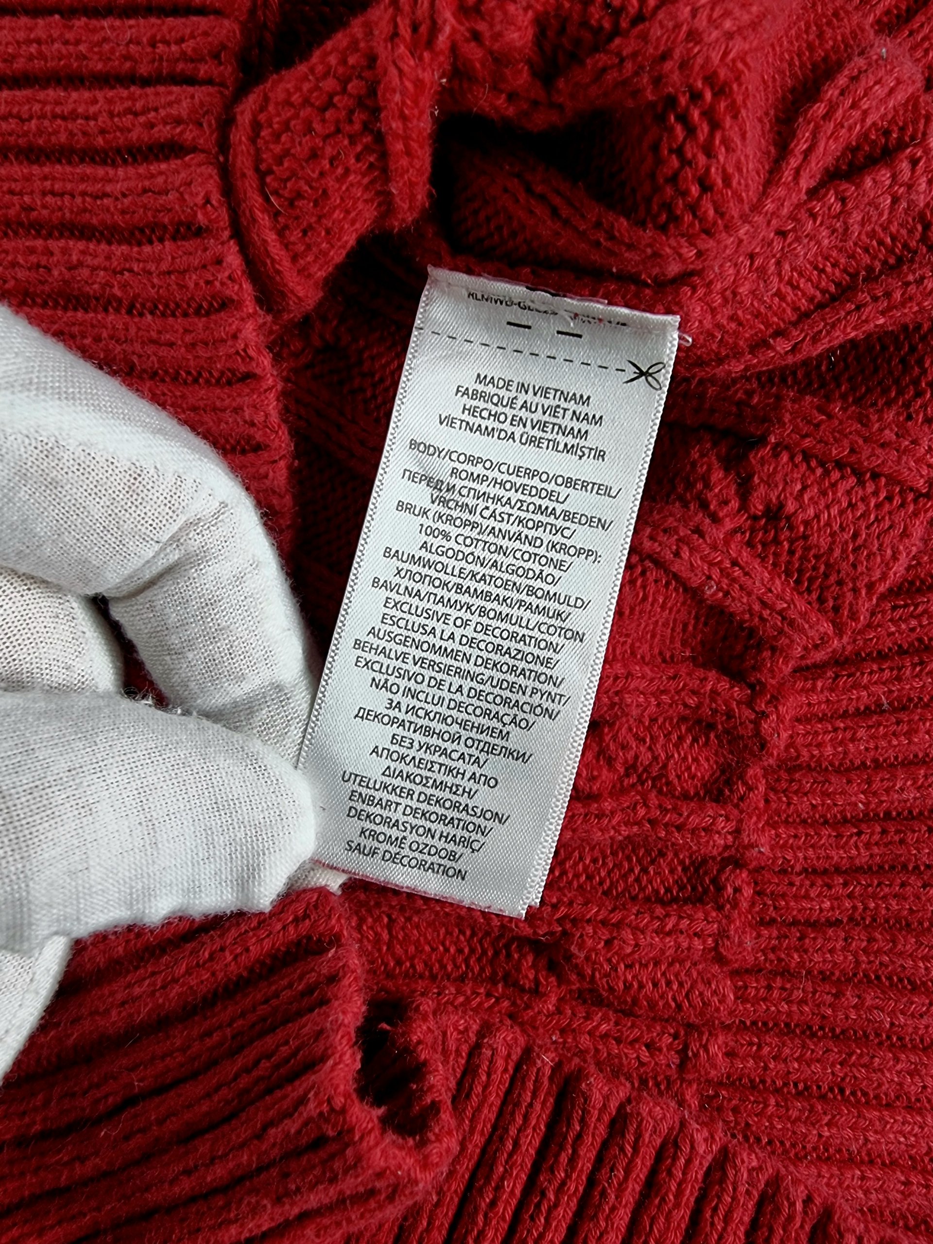 Sweater Cable Knit Ralph Lauren Women's XXS Red image 8