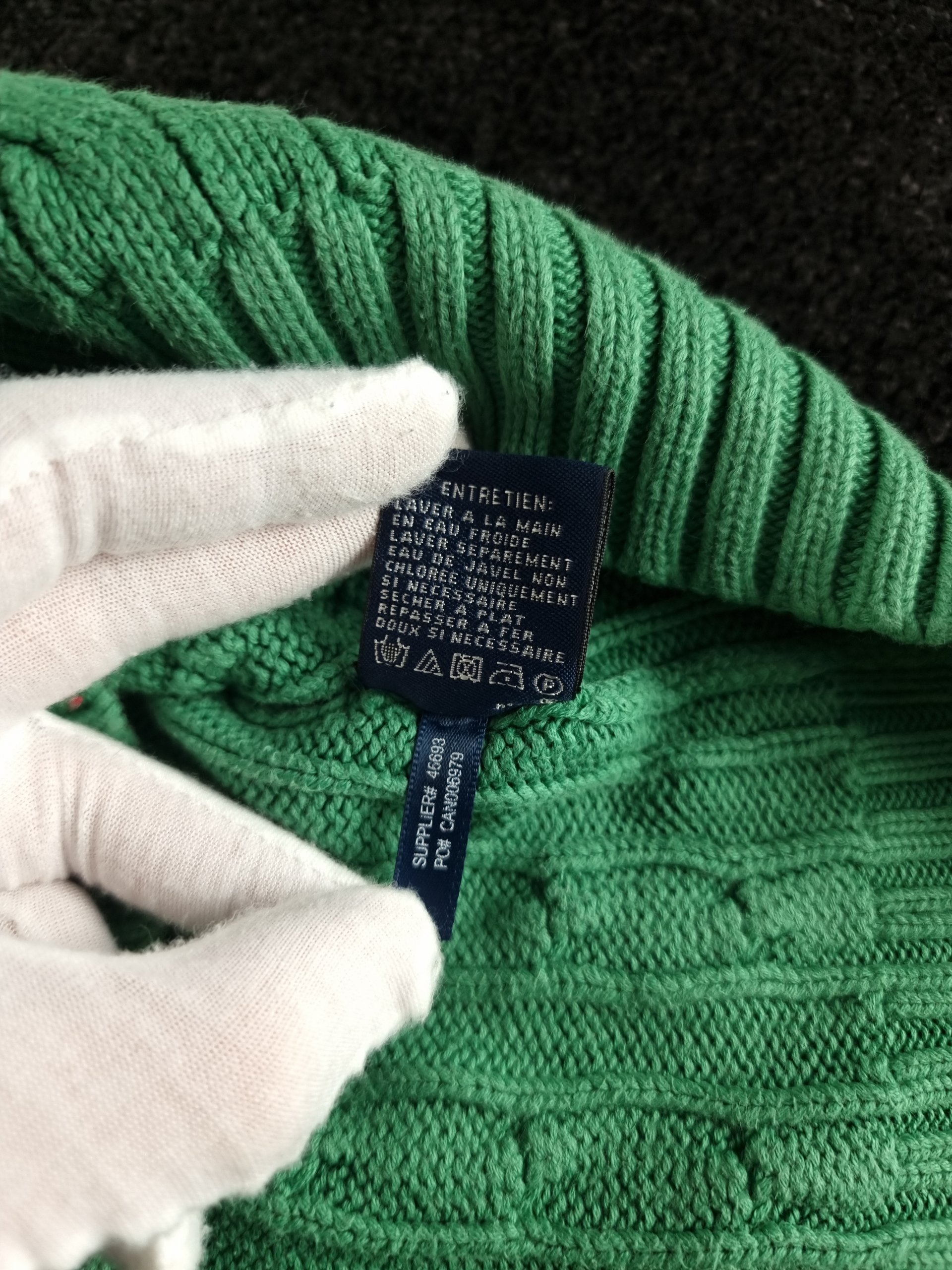 Sweater Cable Knit Ralph Lauren Women's M Green image 8