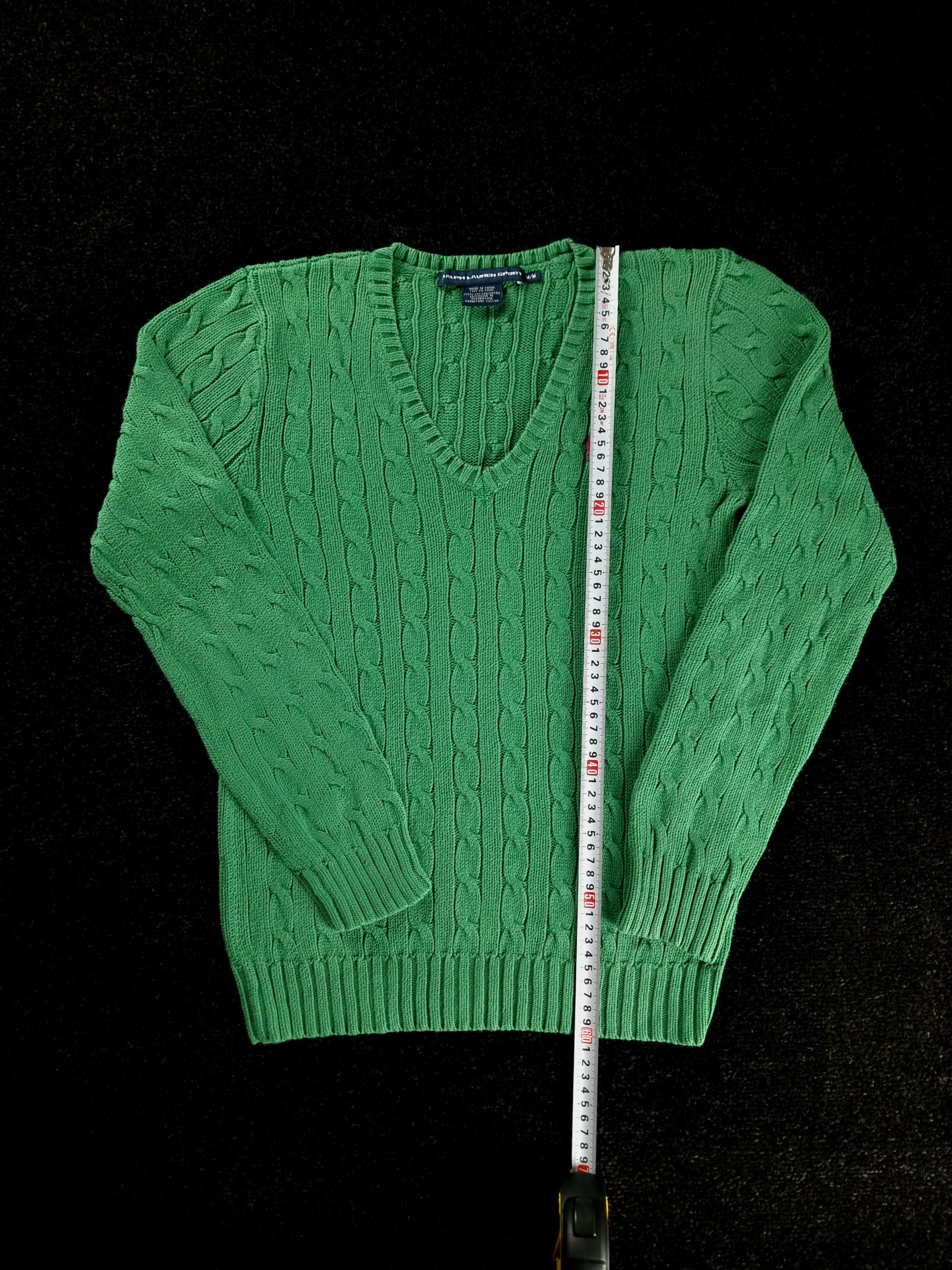 Sweater Cable Knit Ralph Lauren Women's M Green image 10