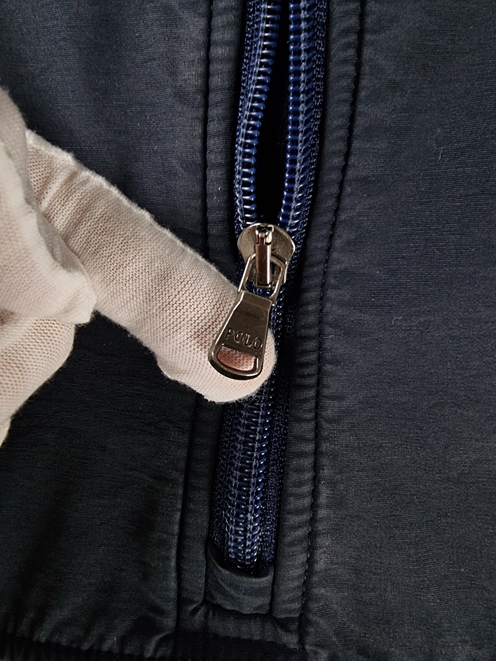 Sweatshirt Half Zip Polo Ralph Lauren Men's L Blue Navy & Grey image 4