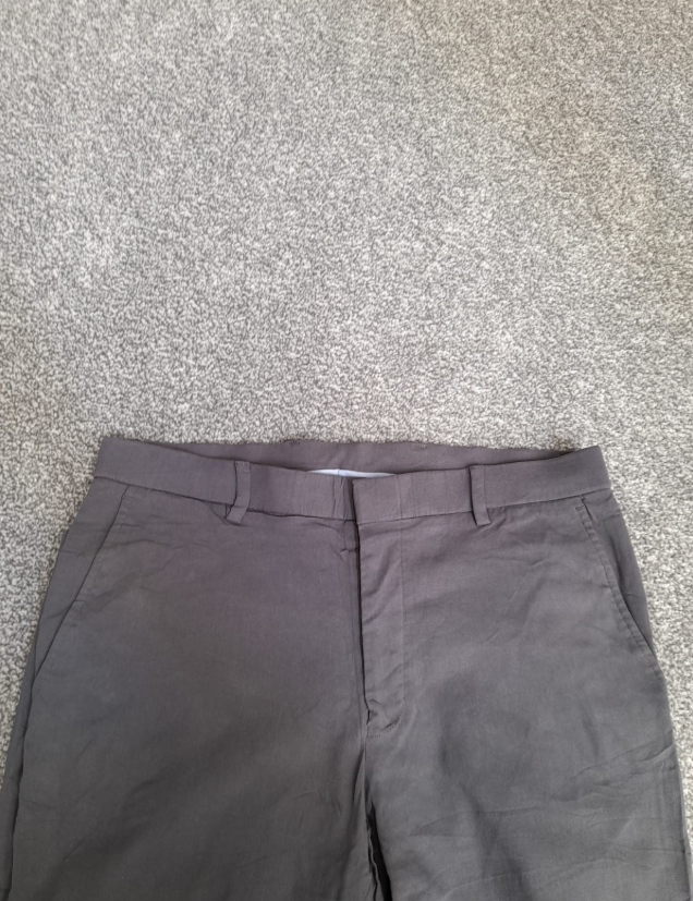 Tommy Hilfiger Grey Mens Chino Trousers Cotton 32" image 5