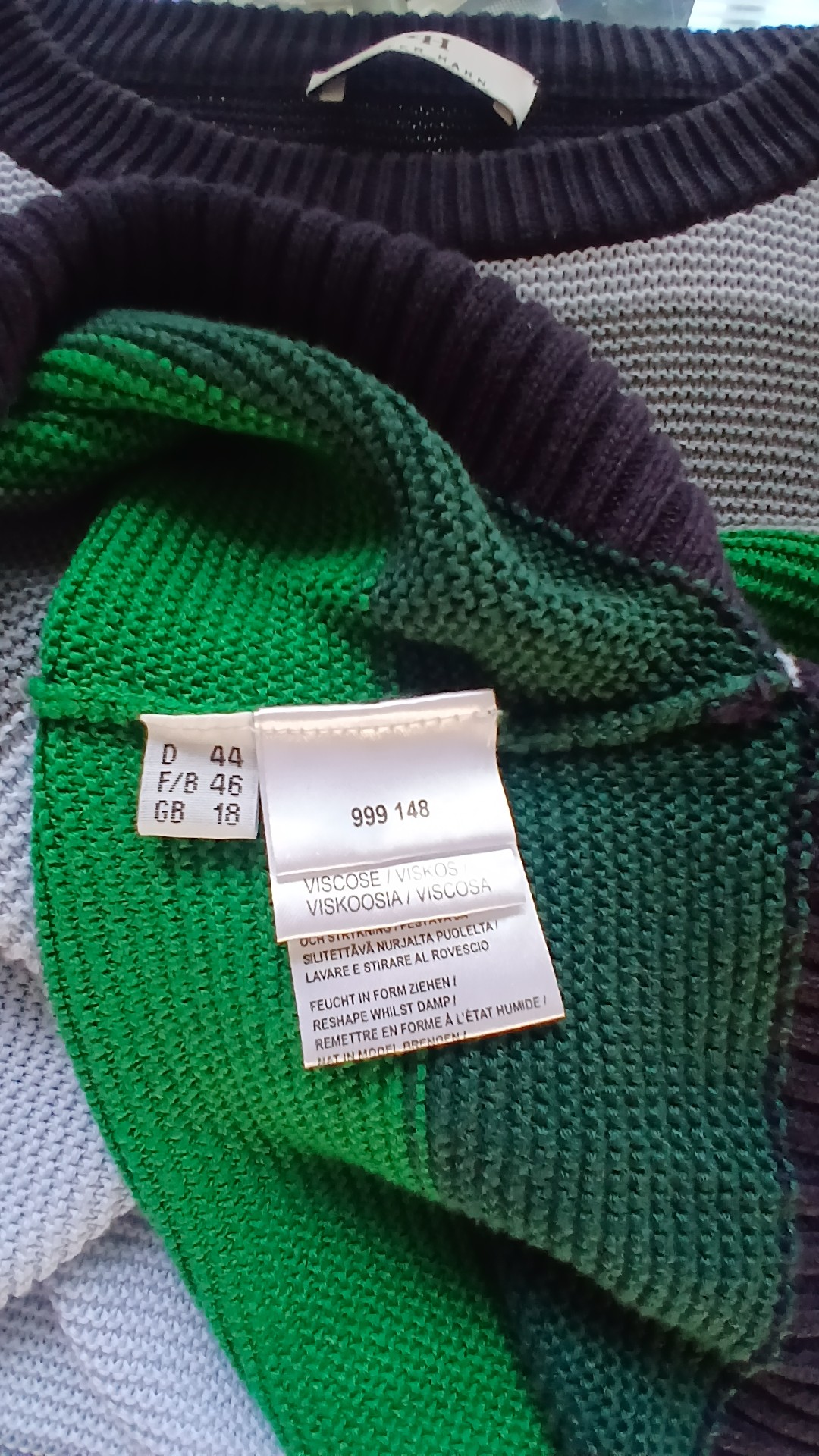Peter Hahn Multicolour Striped Viscose Sweater 18 image 4