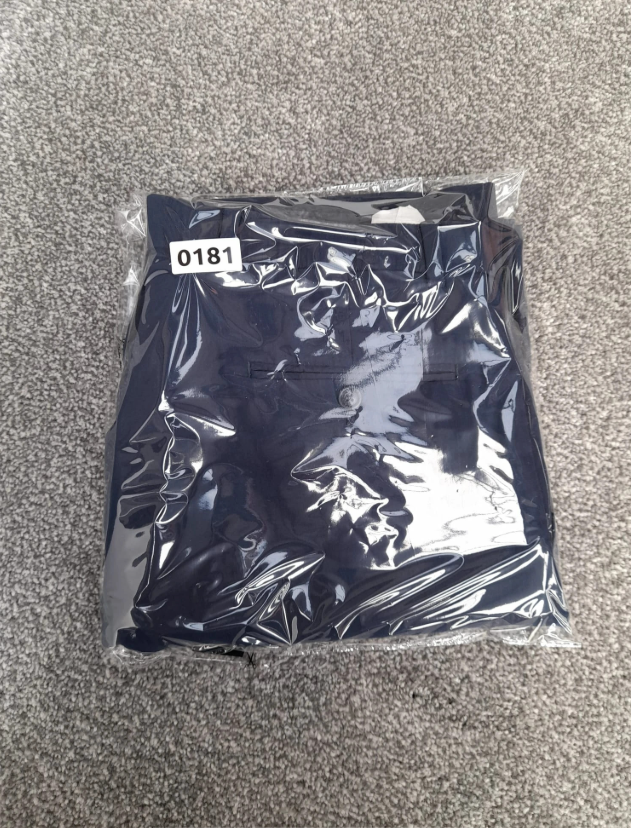 Tommy Hilfiger Navy Blue Tailored Chino Trousers 34" image 2