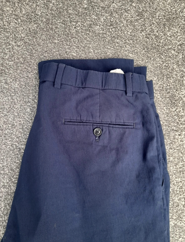 Tommy Hilfiger Navy Blue Tailored Chino Trousers 34" image 5