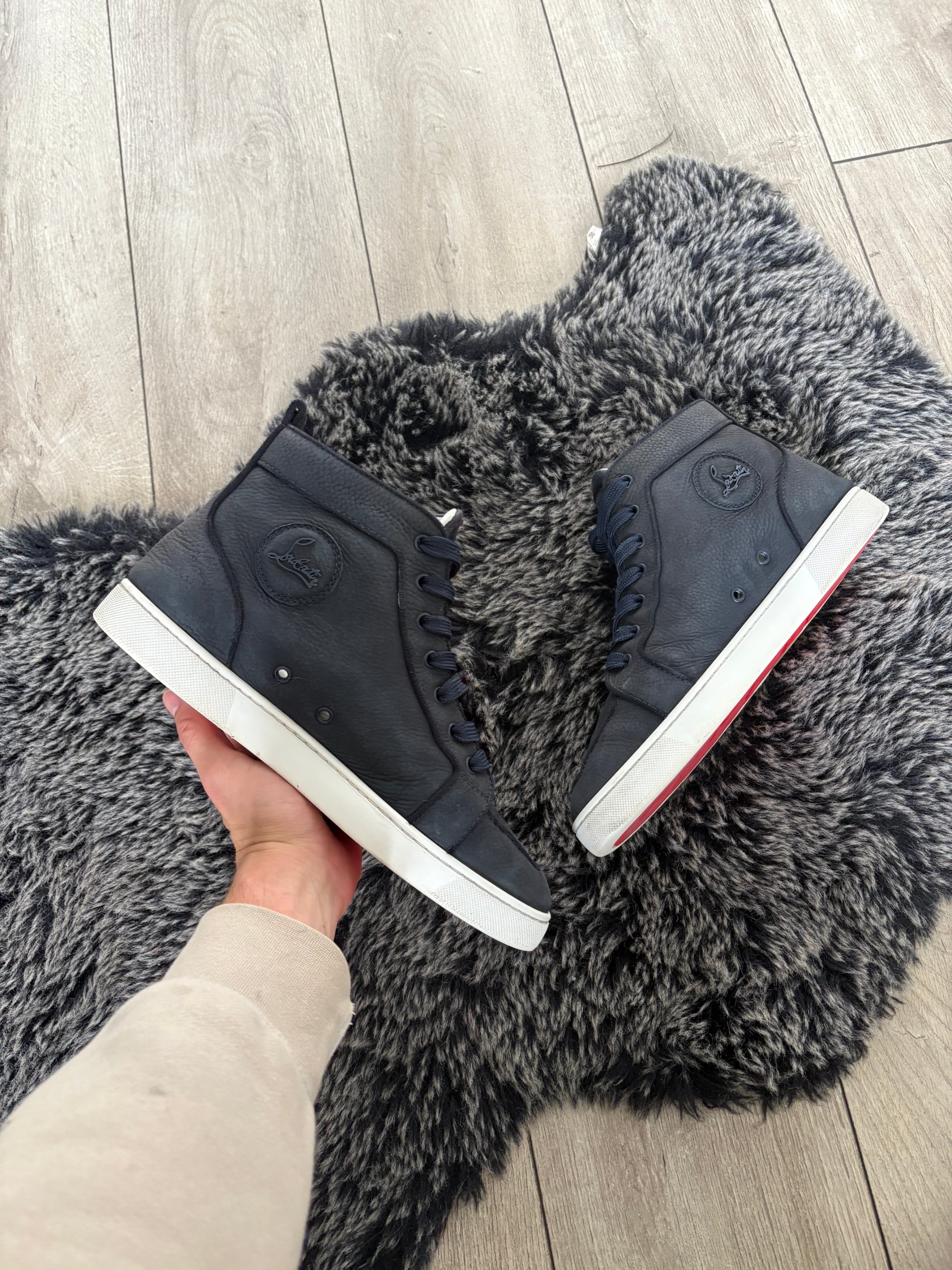 Christian Louboutin Louis Flat High Nabuck Size 41,5