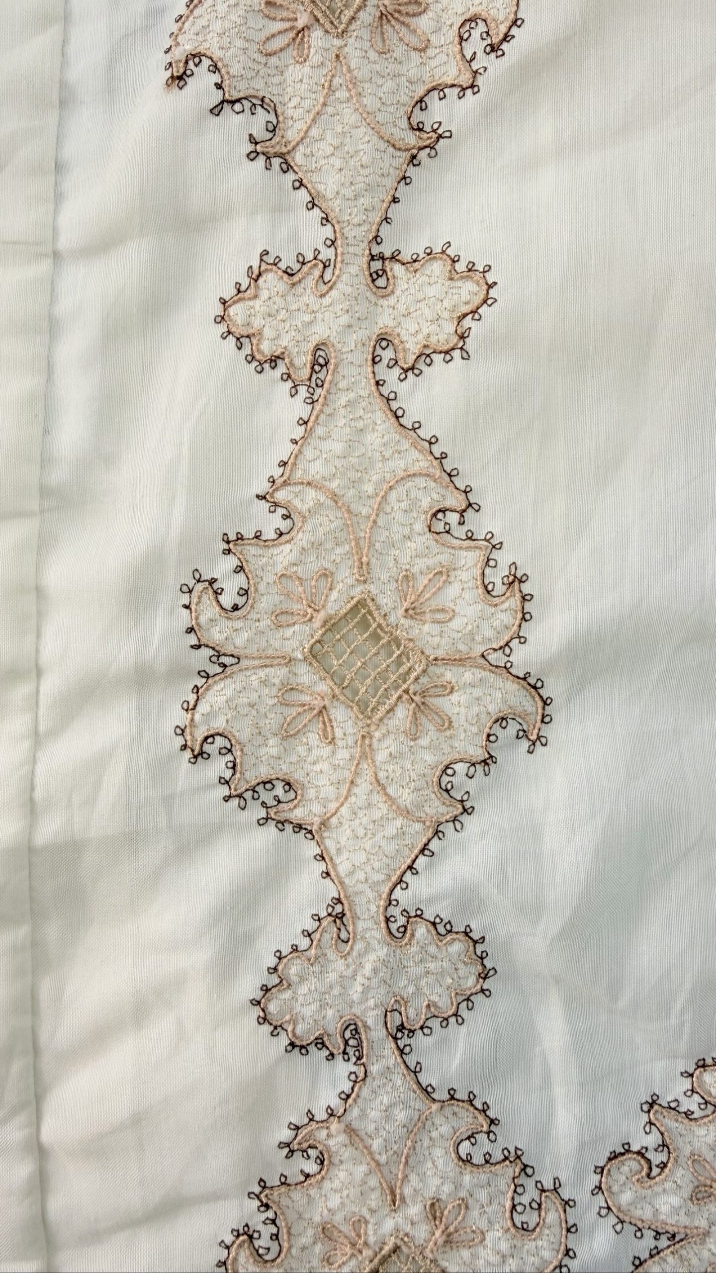 Unbranded Cream Embroidered Long Sleeve Shirt image 7