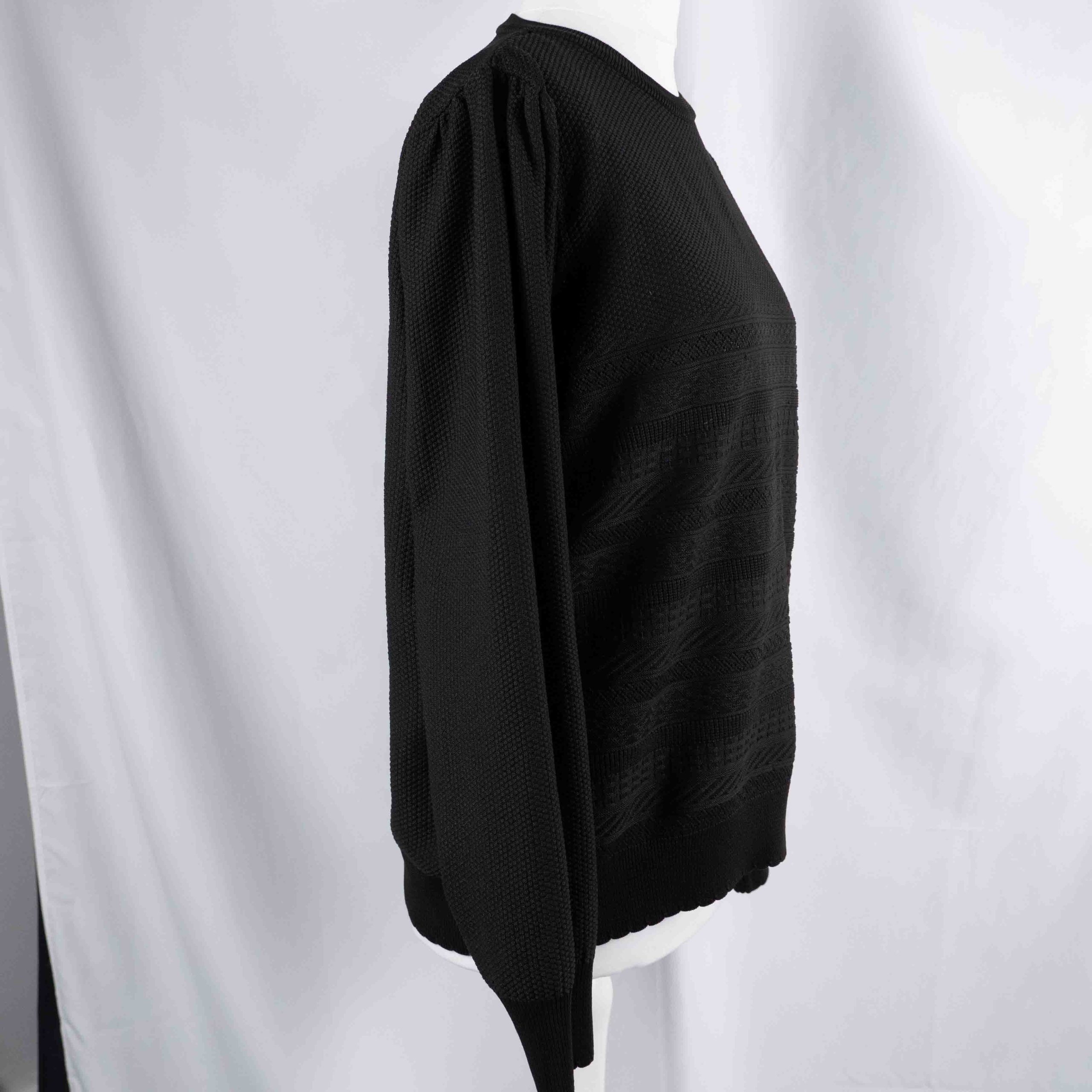 Papaya Woman Black 14 Jumper Textured Knit Pre-Owned image 4