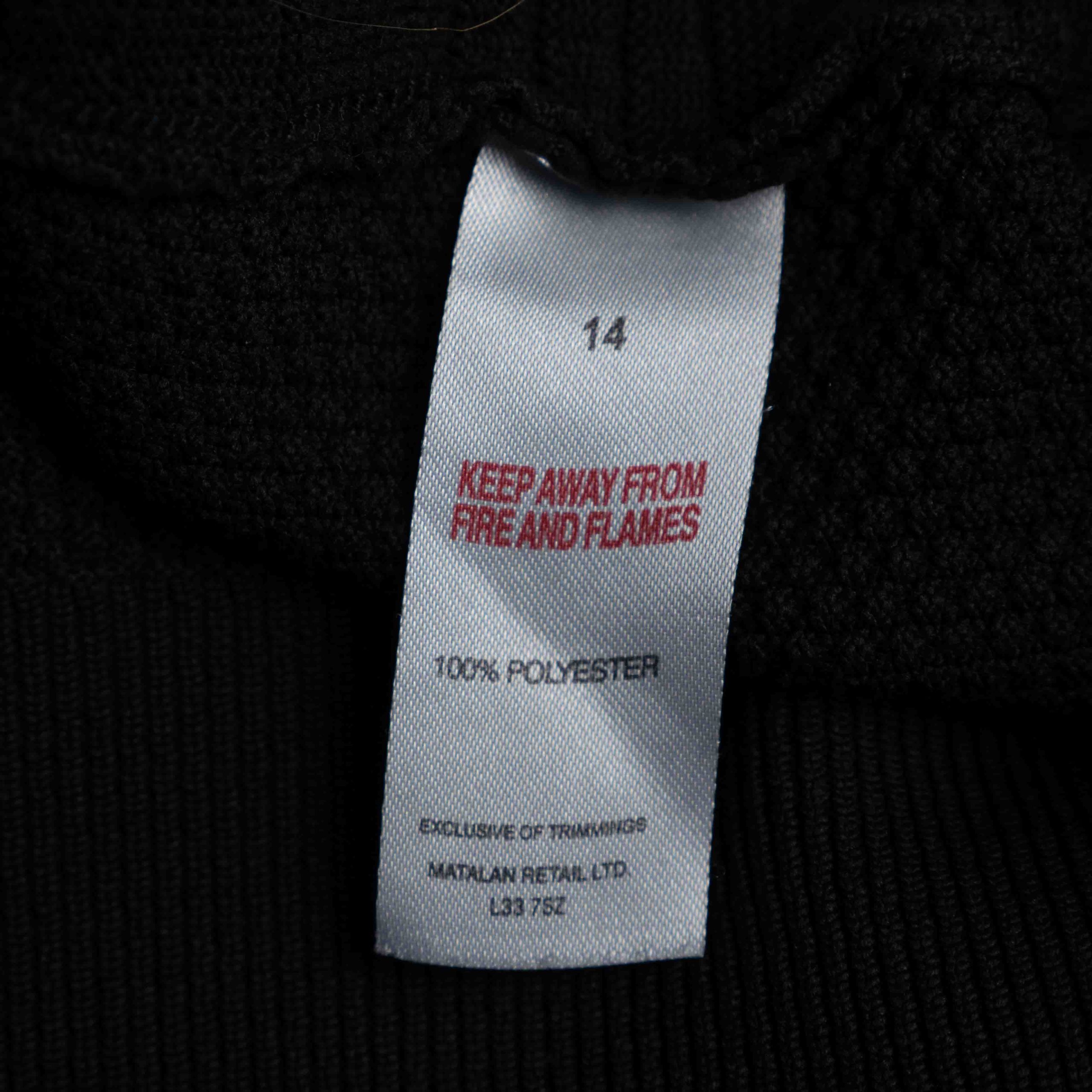 Papaya Woman Black 14 Jumper Textured Knit Pre-Owned image 7