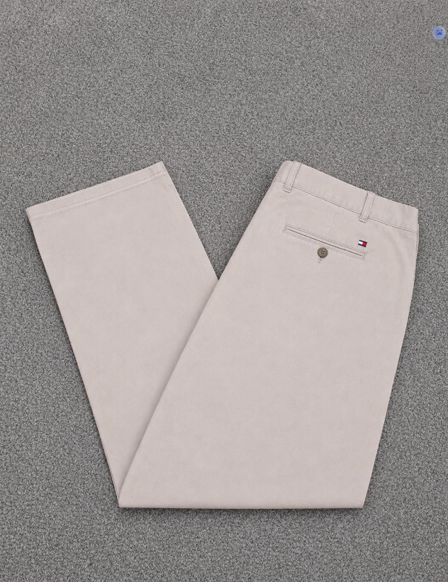 Tommy Hilfiger straight-leg chino pants in beige 42"