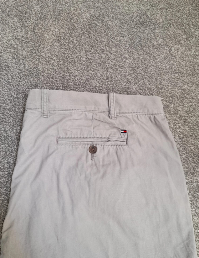 Tommy Hilfiger straight-leg chino pants in beige 42" image 4