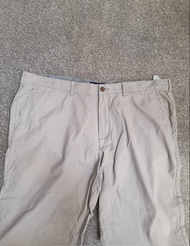 Tommy Hilfiger straight-leg chino pants in beige 42" image 6