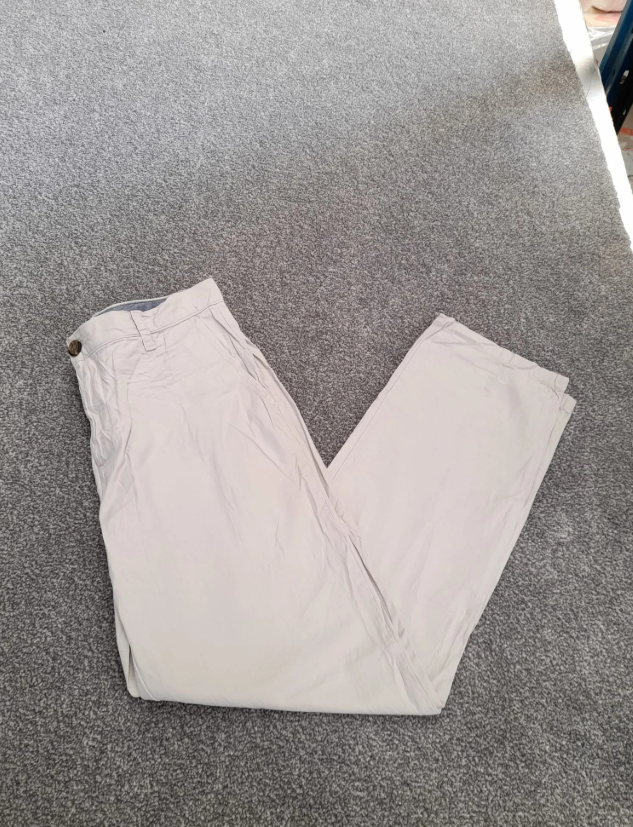 Tommy Hilfiger Men's Beige Custom Fit Chinos Light Beige 33" image 8