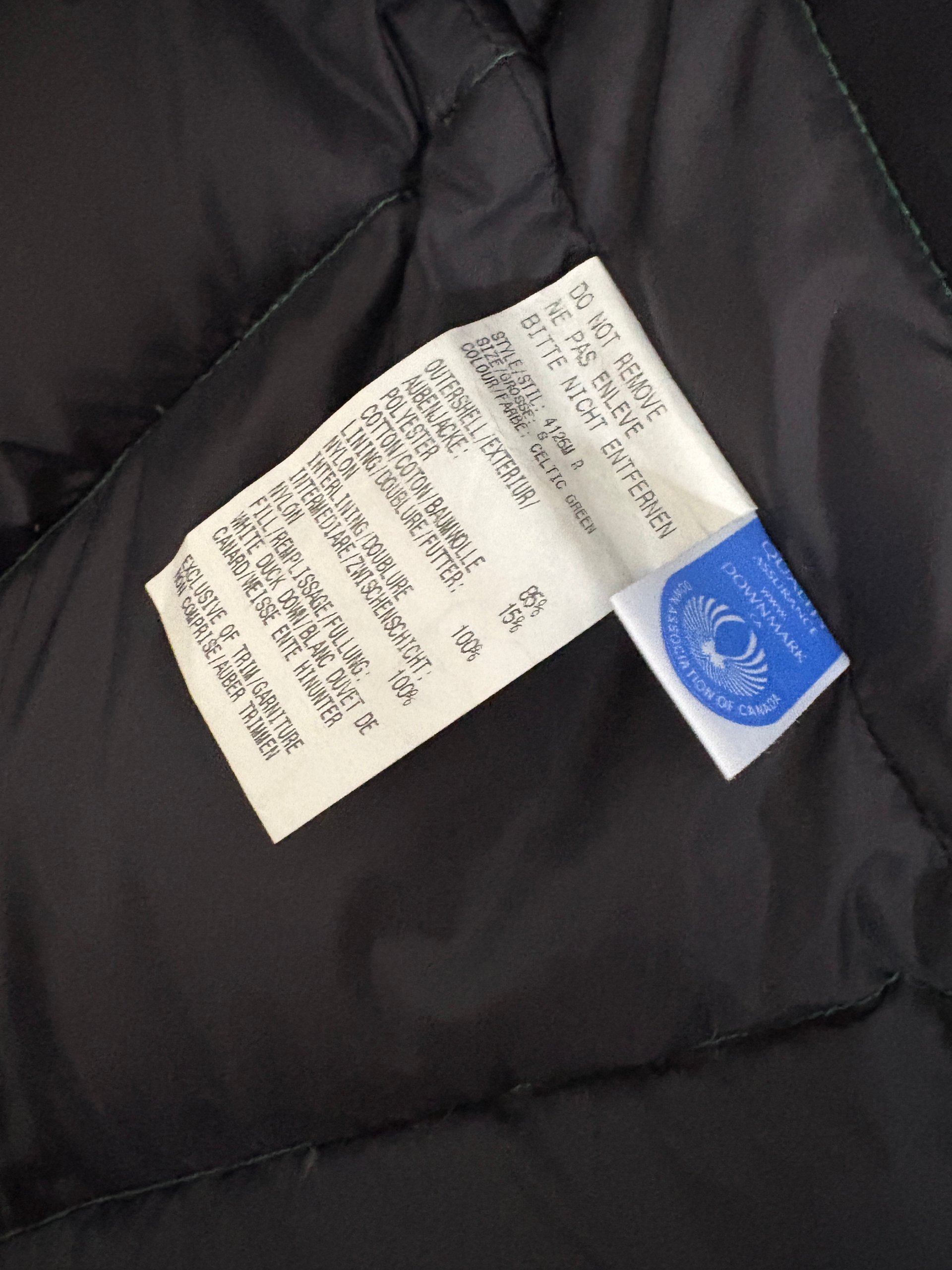 Canada Goose Vest Celtic Green Vintage Size S image 8