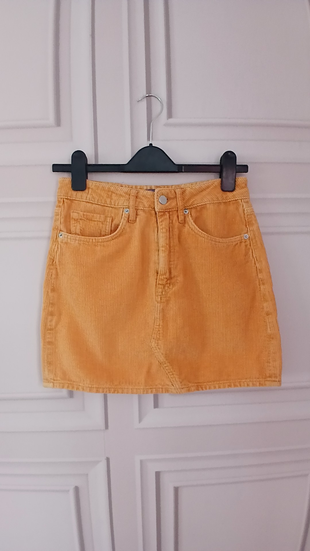 Superdry Women's Mustard Corduroy Mini Skirt 28
