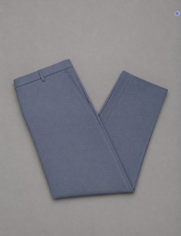 Tommy Hilfiger Men's Navy & Grey Patterned Chinos Relaxed Fit 36"