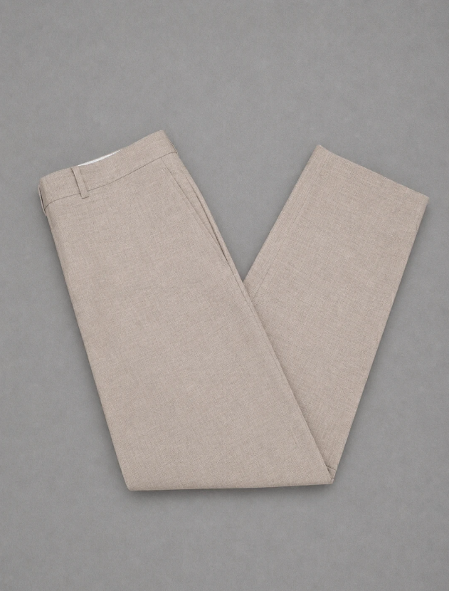 Tommy Hilfiger Beige Chino trousers with a subtle textured weave 34"