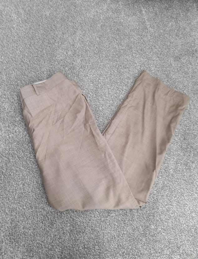 Tommy Hilfiger Beige Chino trousers with a subtle textured weave 34" image 2