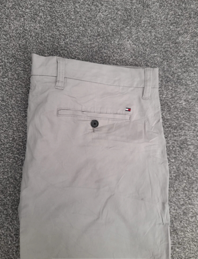 Tommy Hilfiger Beige Regular Fit Stretch Chinos 36" image 8