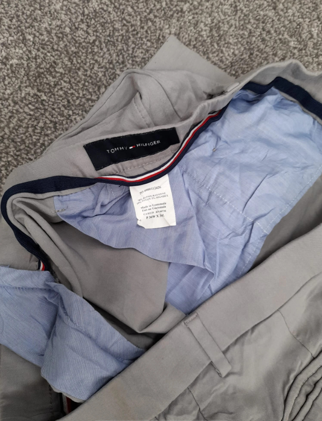 Grey Tommy Hilfiger Chino trousers in a men's size 36" image 4