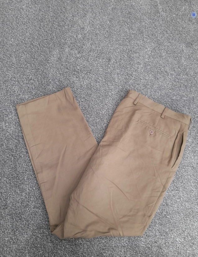 Tommy Hilfiger Beige Chino Trousers Cotton Blend 38" image 7