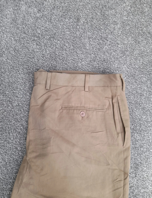 Tommy Hilfiger Beige Chino Trousers Cotton Blend 38" image 8