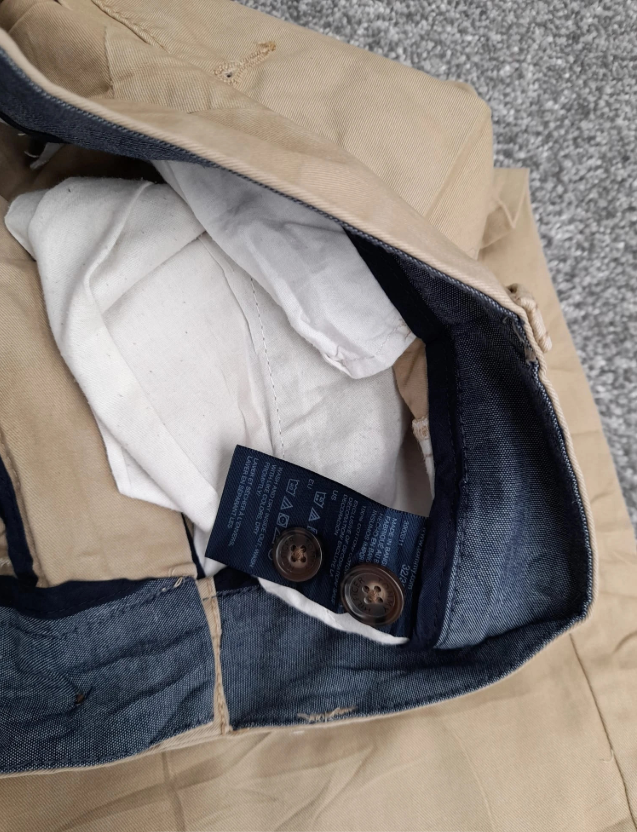Tommy Hilfiger Men's Beige Tailored Fit Chinos 32" image 2