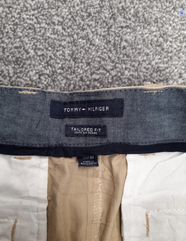 Tommy Hilfiger Men's Beige Tailored Fit Chinos 32" image 5