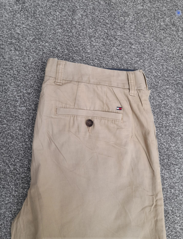Tommy Hilfiger Men's Beige Tailored Fit Chinos 32" image 6