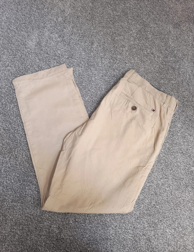 Tommy Hilfiger Men's Beige Tailored Fit Chinos 32" image 9