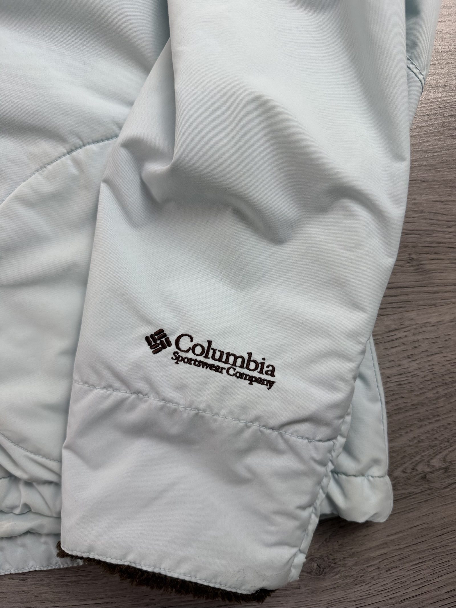 Columbia Women's light blue Jacket X Large Fleece Lined (01695) image 5