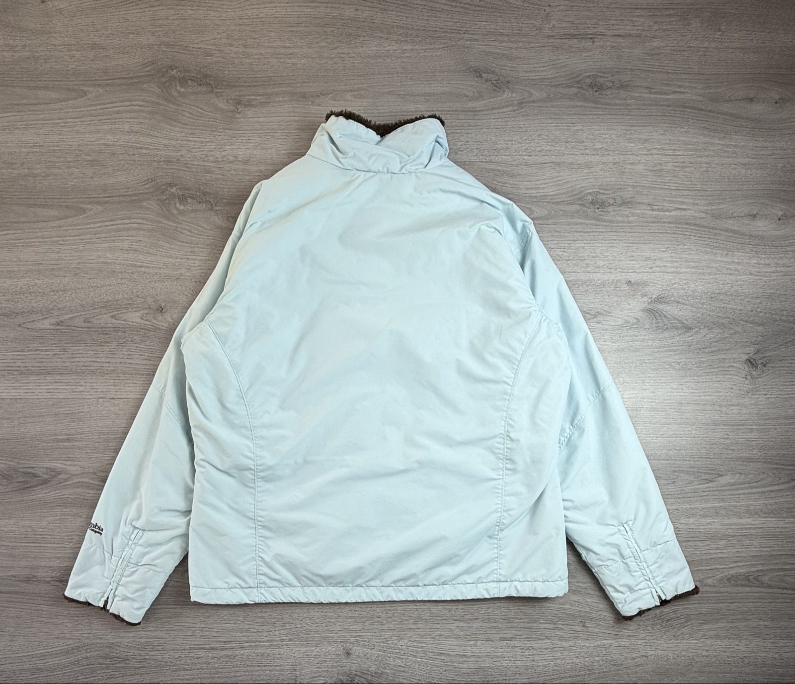 Columbia Women's light blue Jacket X Large Fleece Lined (01695) image 6