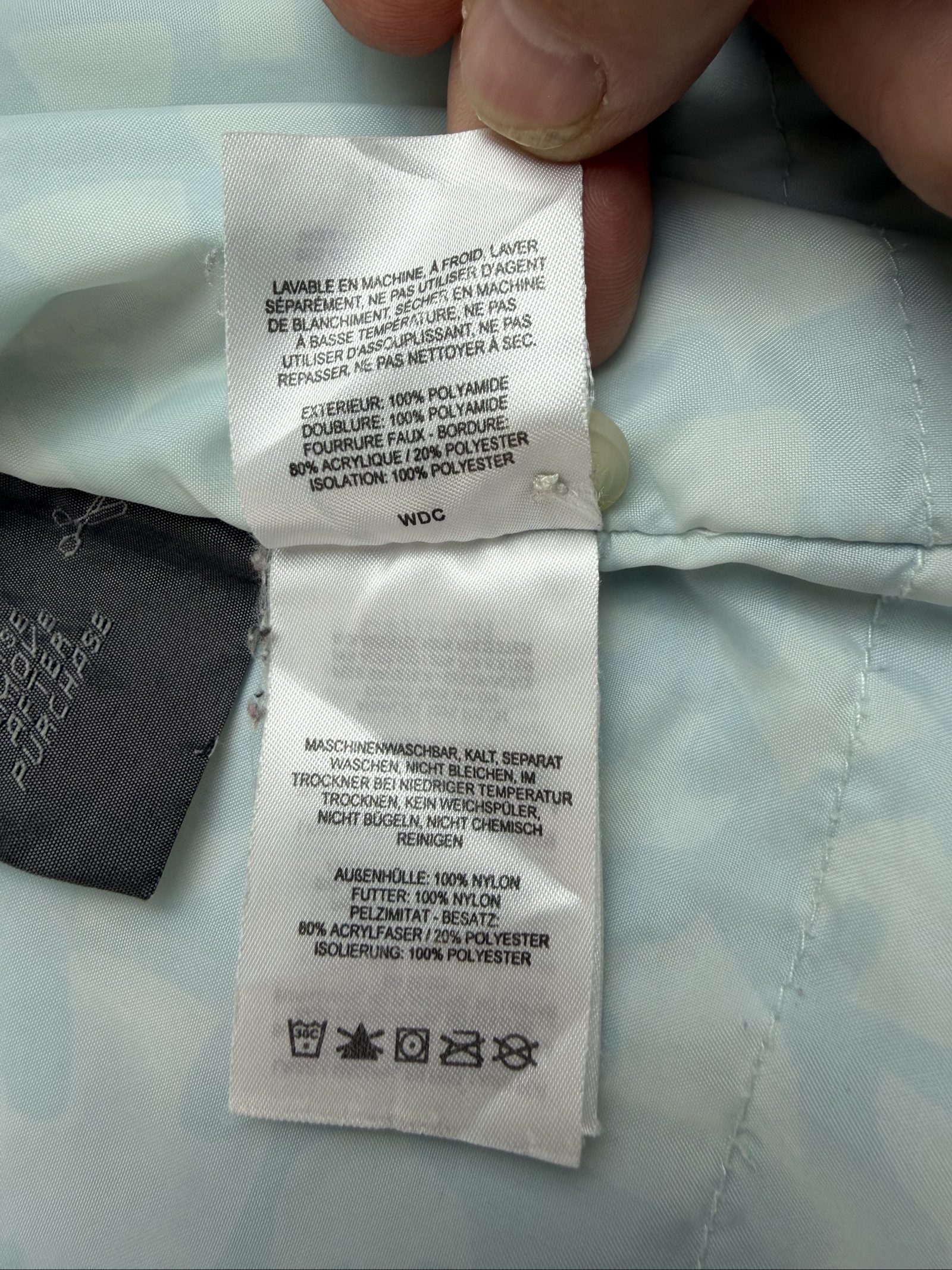 Columbia Women's light blue Jacket X Large Fleece Lined (01695) image 10