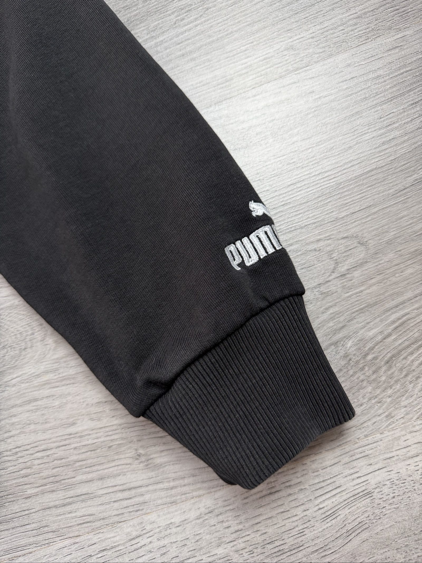 Puma Black & White Logo Hoodie Large Unisex (01696) image 2