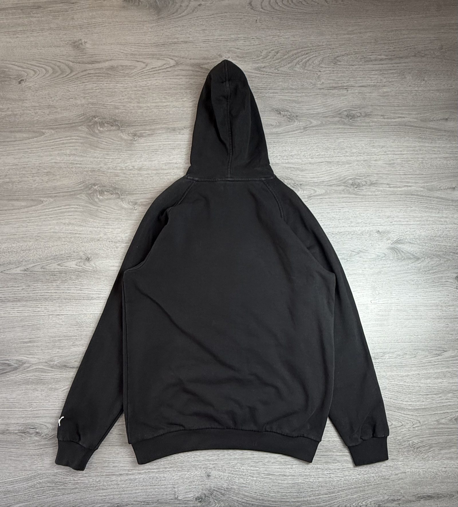 Puma Black & White Logo Hoodie Large Unisex (01696) image 7